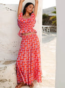 Pink City Prints Skirt Rah Rah Skirt in Perfume Dahlia