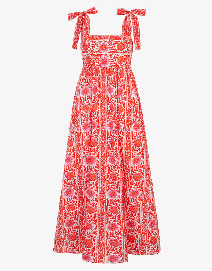 Mykonos Dress in Sunset Border