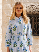 Pink City Prints Top Alba Top in Lily Stripe