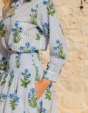 Pink City Prints Top Alba Top in Lily Stripe