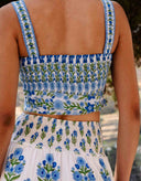 Pink City Prints Top Immy Top in Lapis Meadow