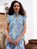 Pink City Prints Top Nettie Blouse in Meadow Chintz
