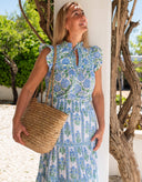 Pink City Prints Top Nettie Blouse in Meadow Chintz