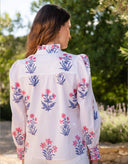 Pink City Prints Top Primrose Blouse in Jaipur Buta