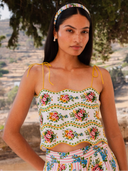 Pink City Prints Top Sicily Top in Vintage Bouquet
