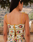 Pink City Prints Top Sicily Top in Vintage Bouquet