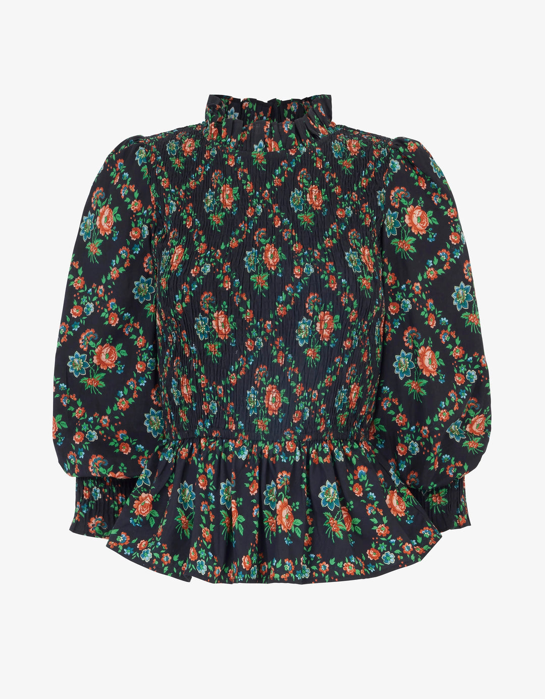 Isabel Top in Vintage Trellis