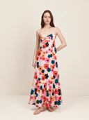 Project Adamo Dress Elie Long Dress in Multi Flowers