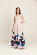 Project Adamo Dress Valentina Midi Dress in Blue Red