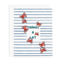 Ramus & Co. Greeting Cards Thanks A Lot Crabs Greeting Card