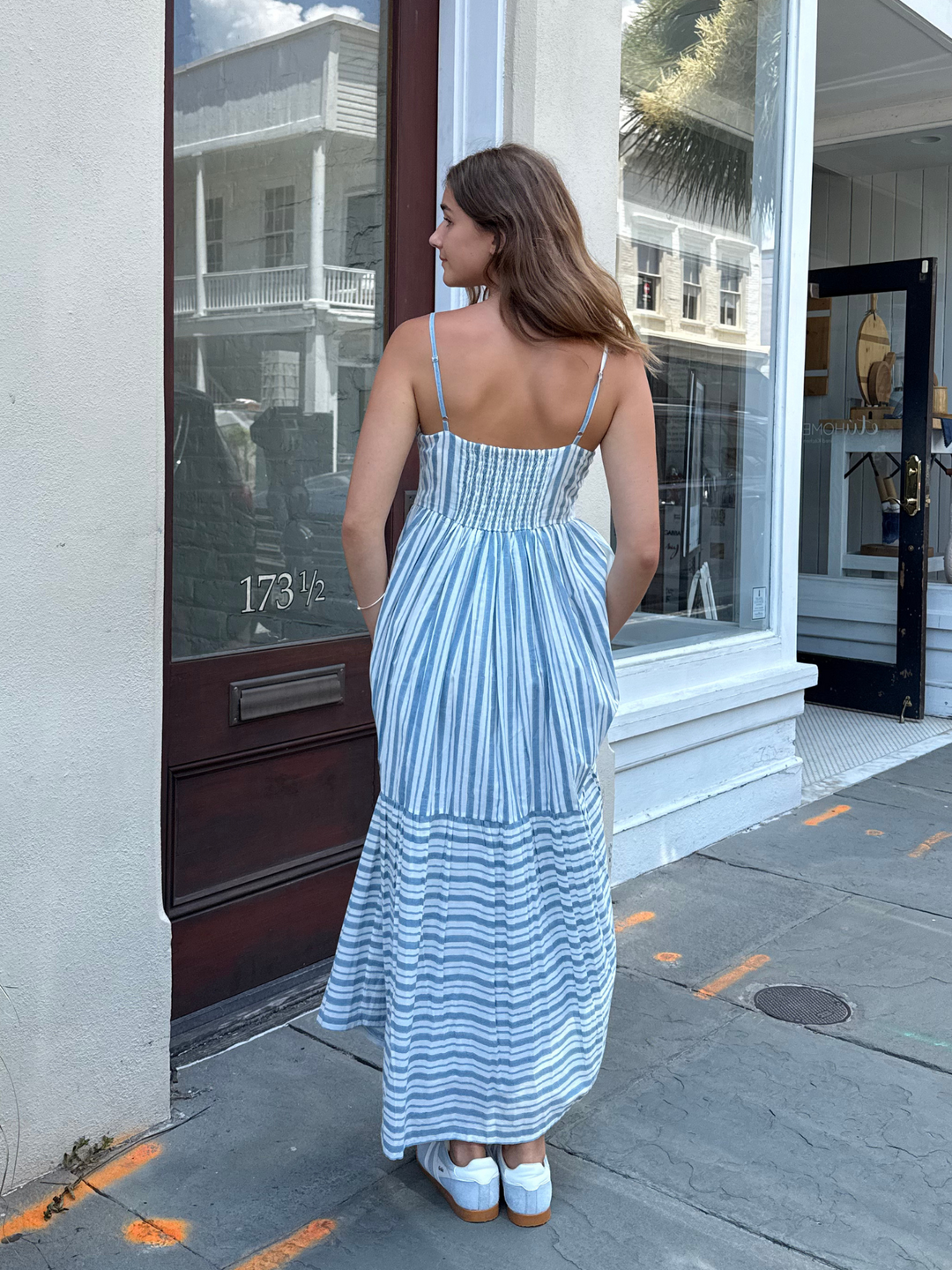 Remi Dress in Regatta Stripes