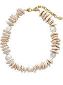 Rodela Necklace Isla Freshwater Pearl and Shell Necklace