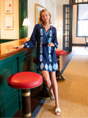 Sail to Sable Dress Navy Ruffle Hem Dress