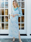 Sail to Sable Dress Shadow Leaves Fringe Front Cover Up