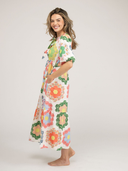 SAMPLE | The Kit Made Dress | White Grandmothers Garden | Small