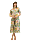 SAMPLE | The Valerie Dress | Pink Jungle | Medium