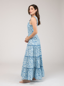 SAMPLE | The Page Maxi Dress | Blue Splatter | Small