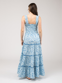 SAMPLE | The Page Maxi Dress | Blue Splatter | Small