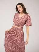 SAMPLE | The Abby Skirt | Pink Flower Check | Small