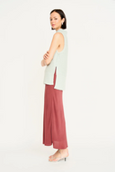 Santander Silk Skirt in Dark Cerise