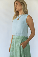 Sarah Alexis Skirt Florence Maxi Skirt in Green Watercolor