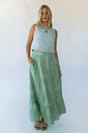 Sarah Alexis Skirt Florence Maxi Skirt in Green Watercolor