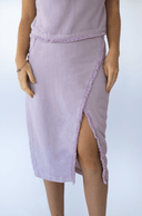 Sarah Alexis Skirt Michelle Faux Wrap Skirt in Lilac