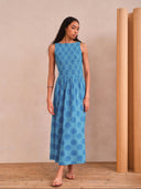 Saylor Dress Corina Dress in Seashell Scarf Print