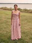 Saylor Dress Denise Dress in Two Tone Blockprint