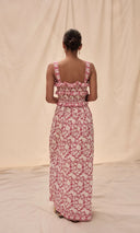 Saylor Dress Denise Dress in Two Tone Blockprint