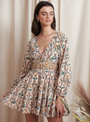 Saylor Dress Gale Marigold Tile Mini Dress