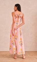 Saylor Dress Kearney Dress in XL Floral Stripe Block Print
