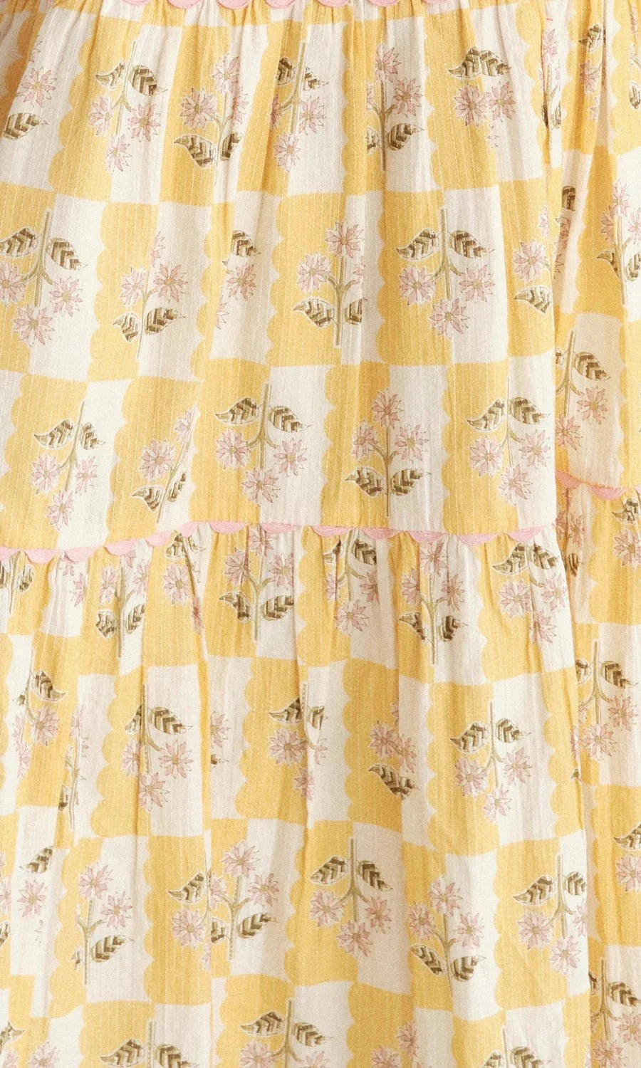 Saylor Dress Zarina Dress in Scallop Floral Block Print