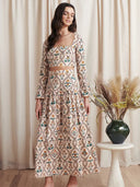 Saylor Skirt Set Wila Marigold Tile Midi Skirt Set