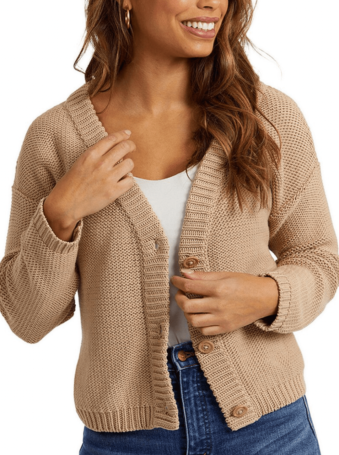 Sh*t That I Knit Sweater The Cabot Cardigan in Camel