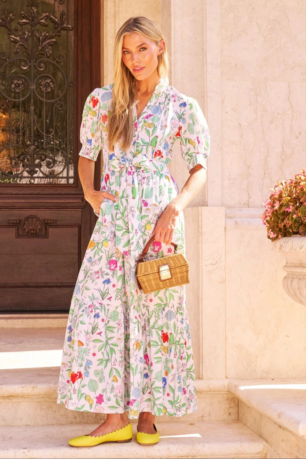 Sheridan French Dress Birdie Dress in Multi Wildflower
