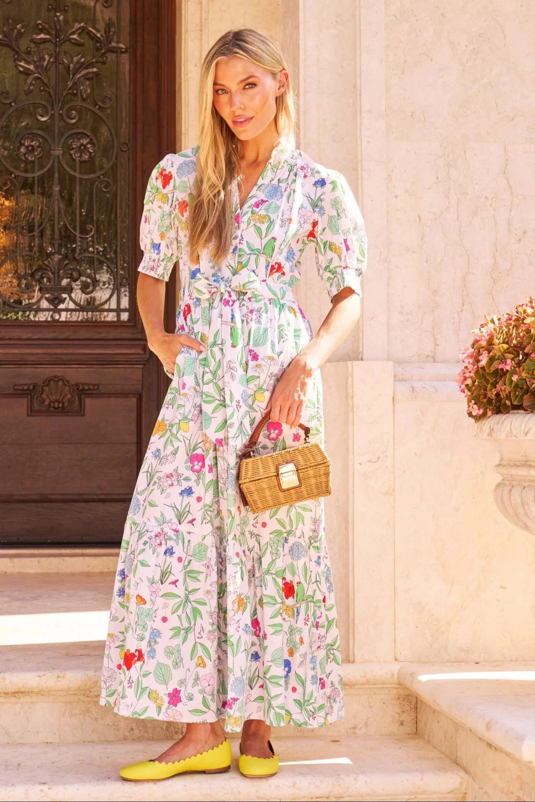 Sheridan French Dress Birdie Dress in Multi Wildflower