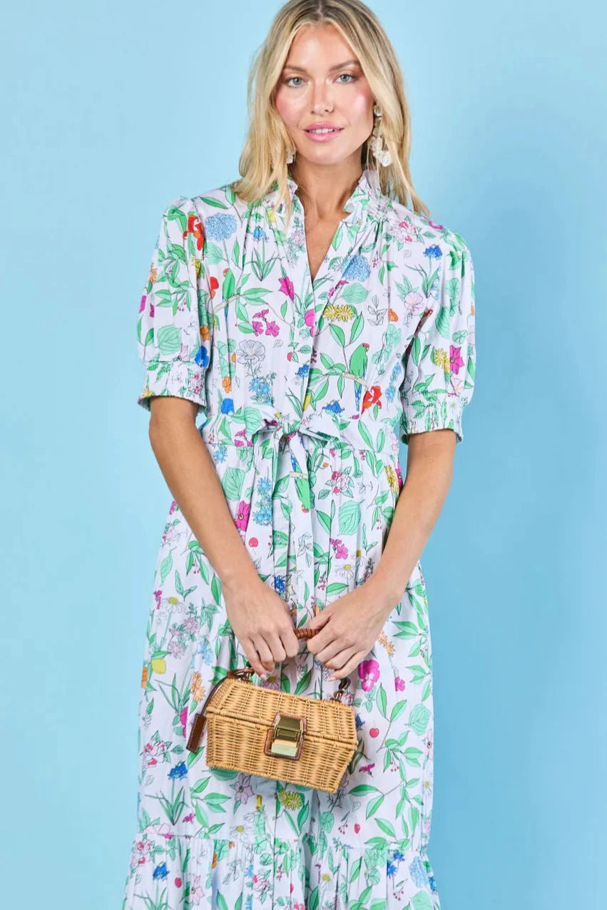 Sheridan French Dress Birdie Dress in Multi Wildflower