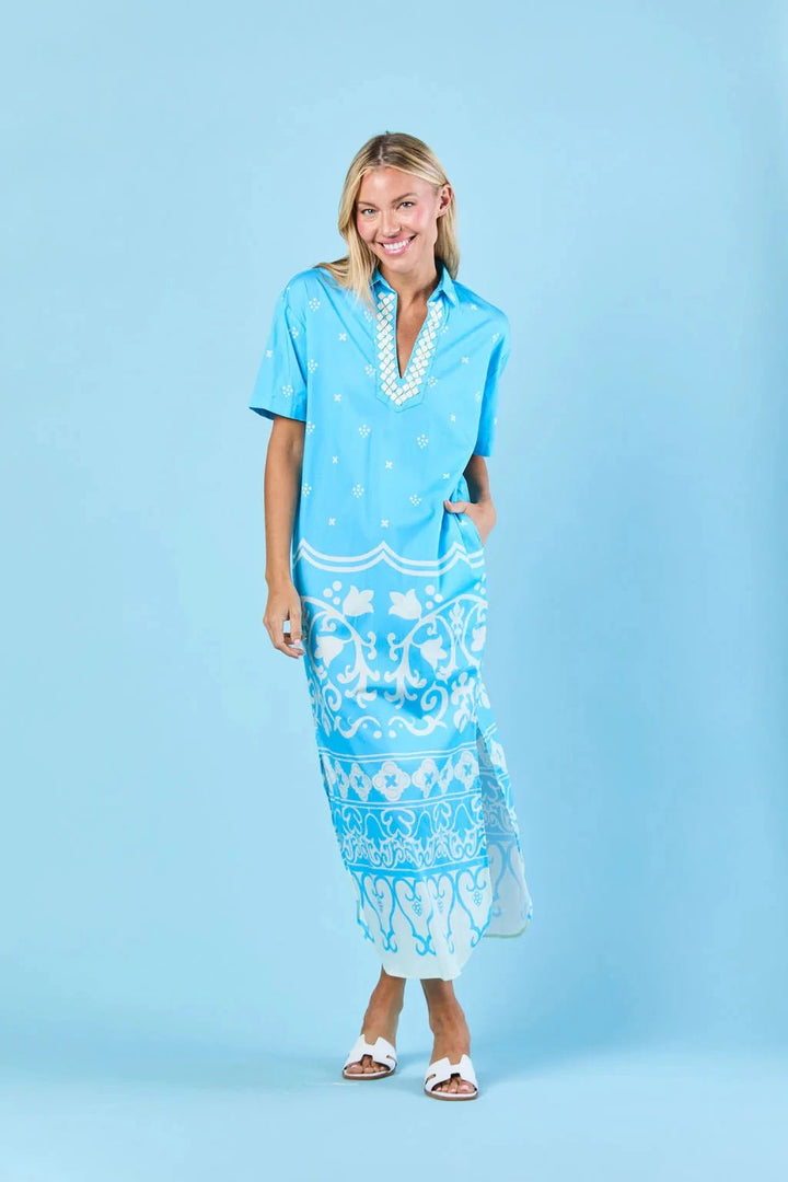 Sheridan French Dress Reese Dress in Sky Tulum