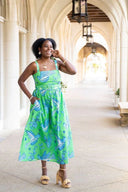 Sheridan French Dress San Miguel Dress in Maritime Songbird
