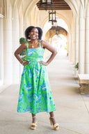 Sheridan French Dress San Miguel Dress in Maritime Songbird