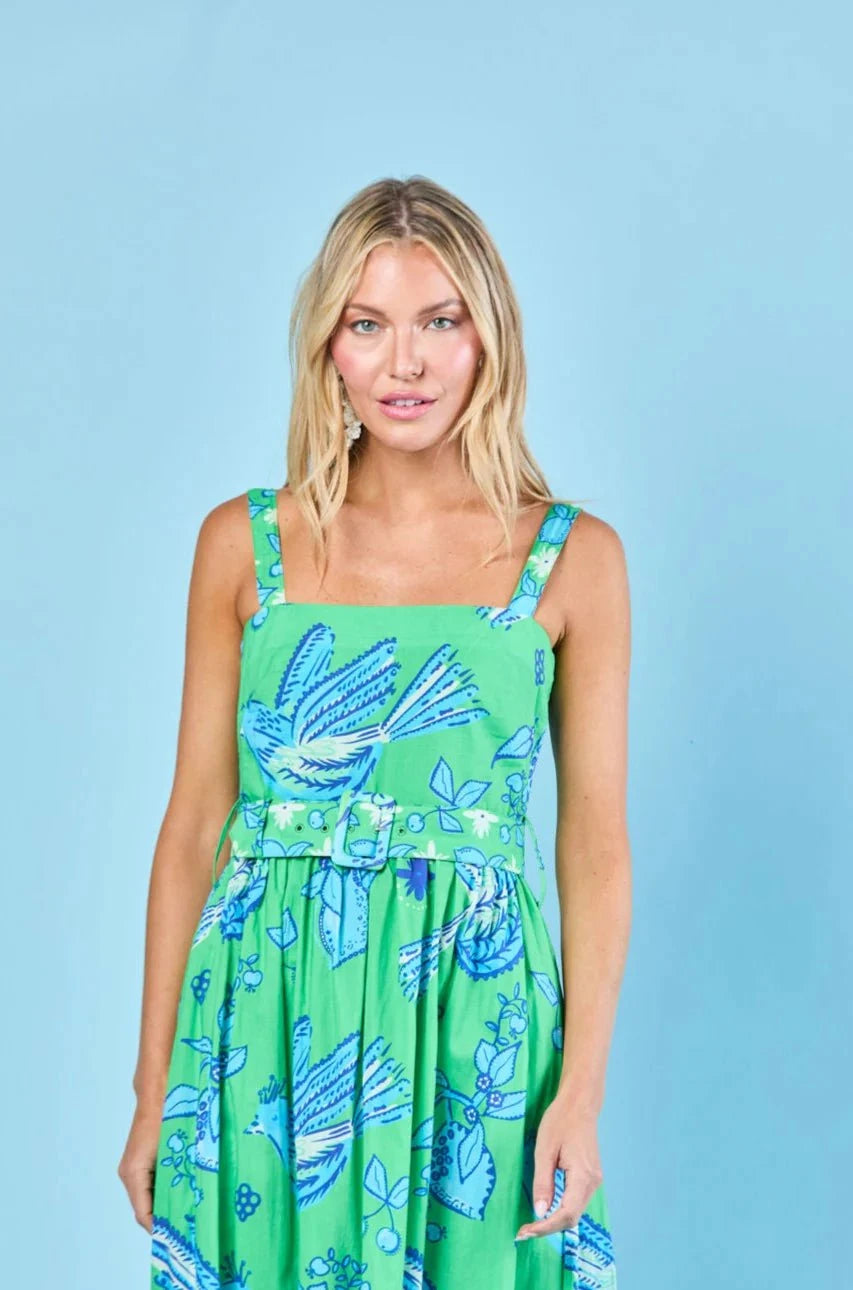 Sheridan French Dress San Miguel Dress in Maritime Songbird