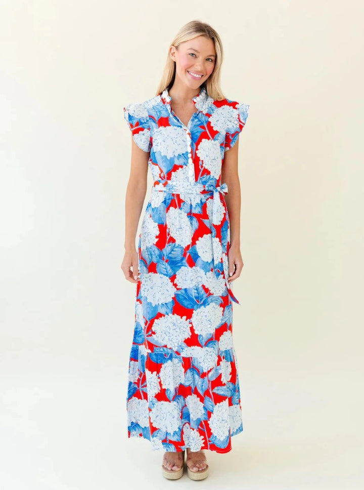 Sheridan French Dress Taylor Dress in Americana Hydrangea
