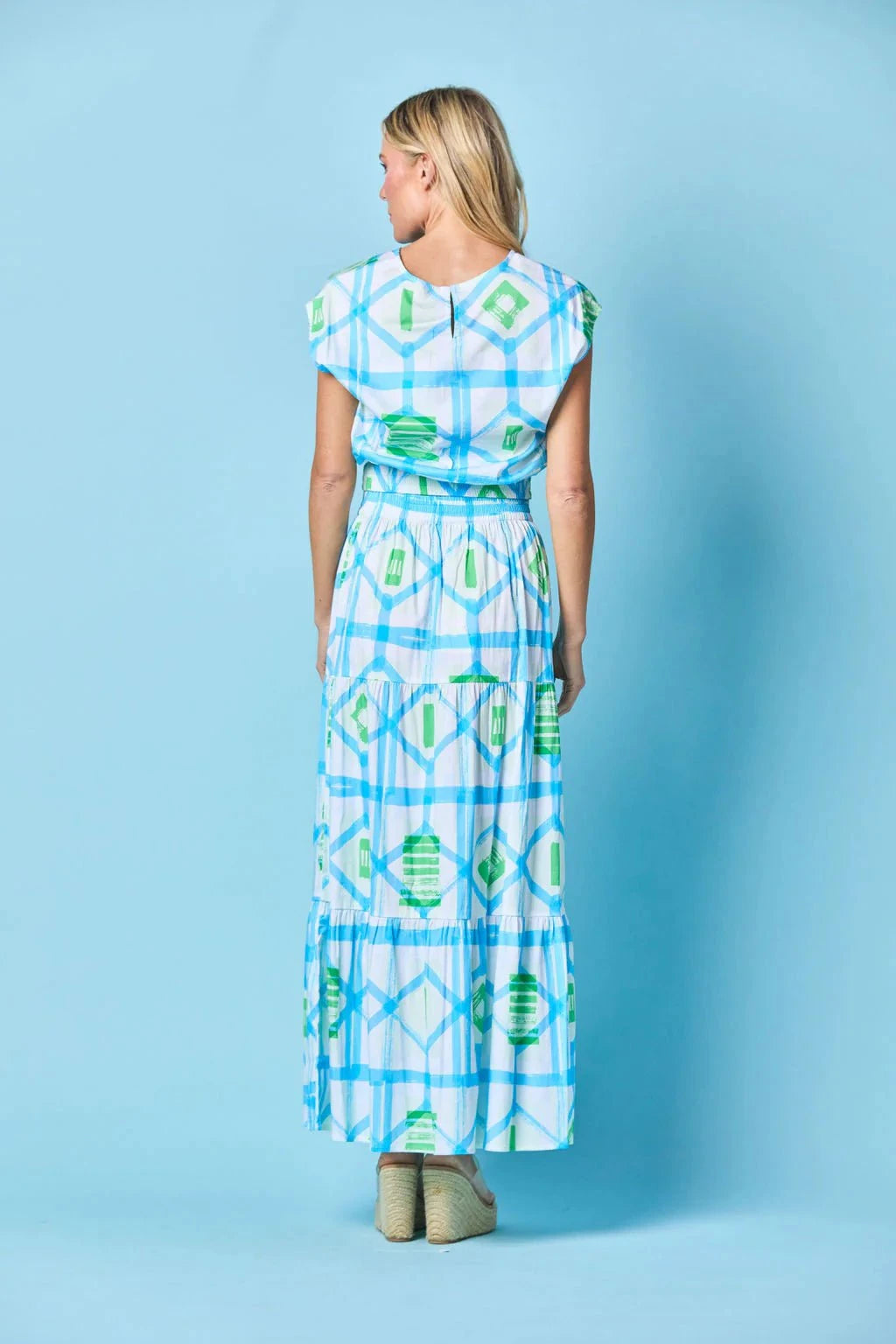 Sheridan French Skirt Gardenia Skirt in Sky Picnic