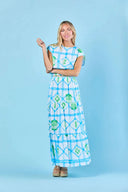 Sheridan French Skirt Gardenia Skirt in Sky Picnic
