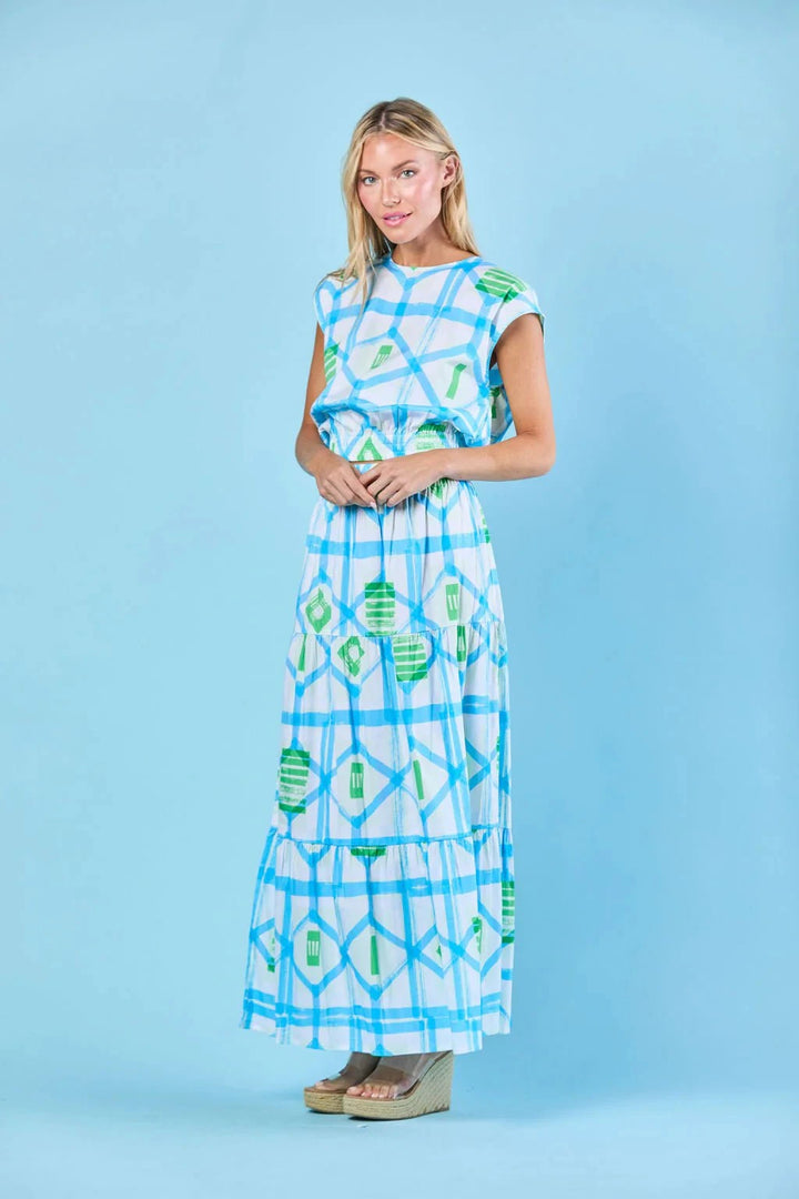 Sheridan French Skirt Gardenia Skirt in Sky Picnic