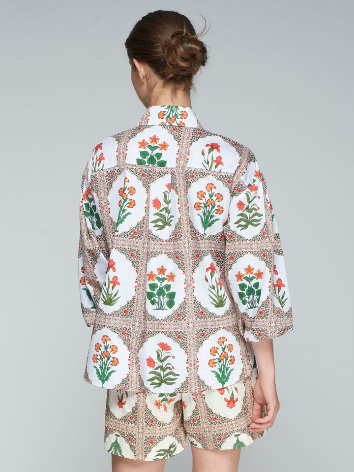 Manga Shirt in Motivo Floral