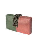 Simitri Clutch Guava Braided Fringe Clutch