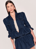Simona Jacket Leonor Bengal Denim Jacket in Indigo
