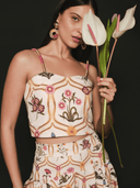 Simona Top Sunny Printed Crop Top